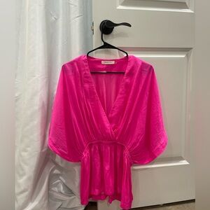 Pink boutique top